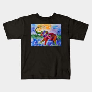 Colourful Elephant Kids T-Shirt